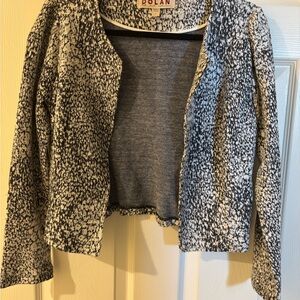 Anthropologie Dolan Black and White Textured Blazer Small